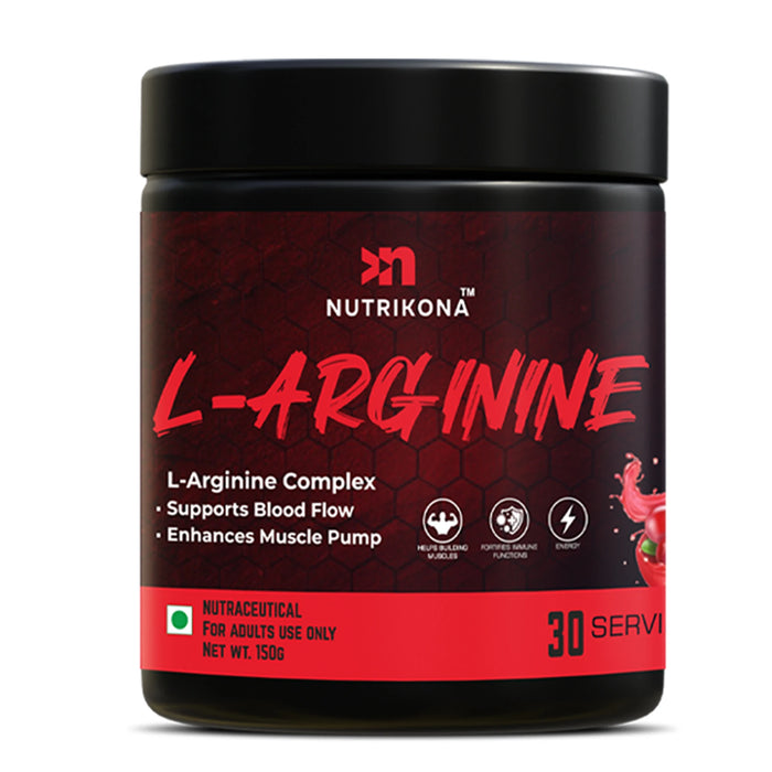 Nutrikona L-Arginine Powder | Triple Arginine Blend with Beet Root Extract
