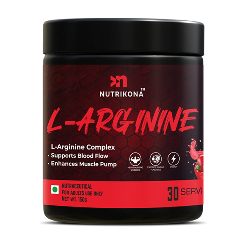Nutrikona L-Arginine Powder | Triple Arginine Blend with Beet Root Extract