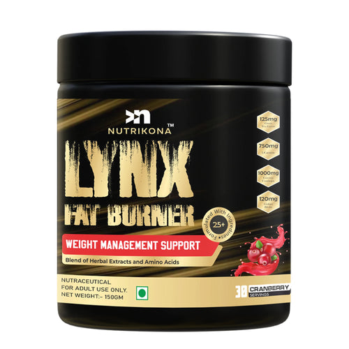 Nutrikona LynX Fat Burner | 25 Active Ingredients | Cranberry Flavor