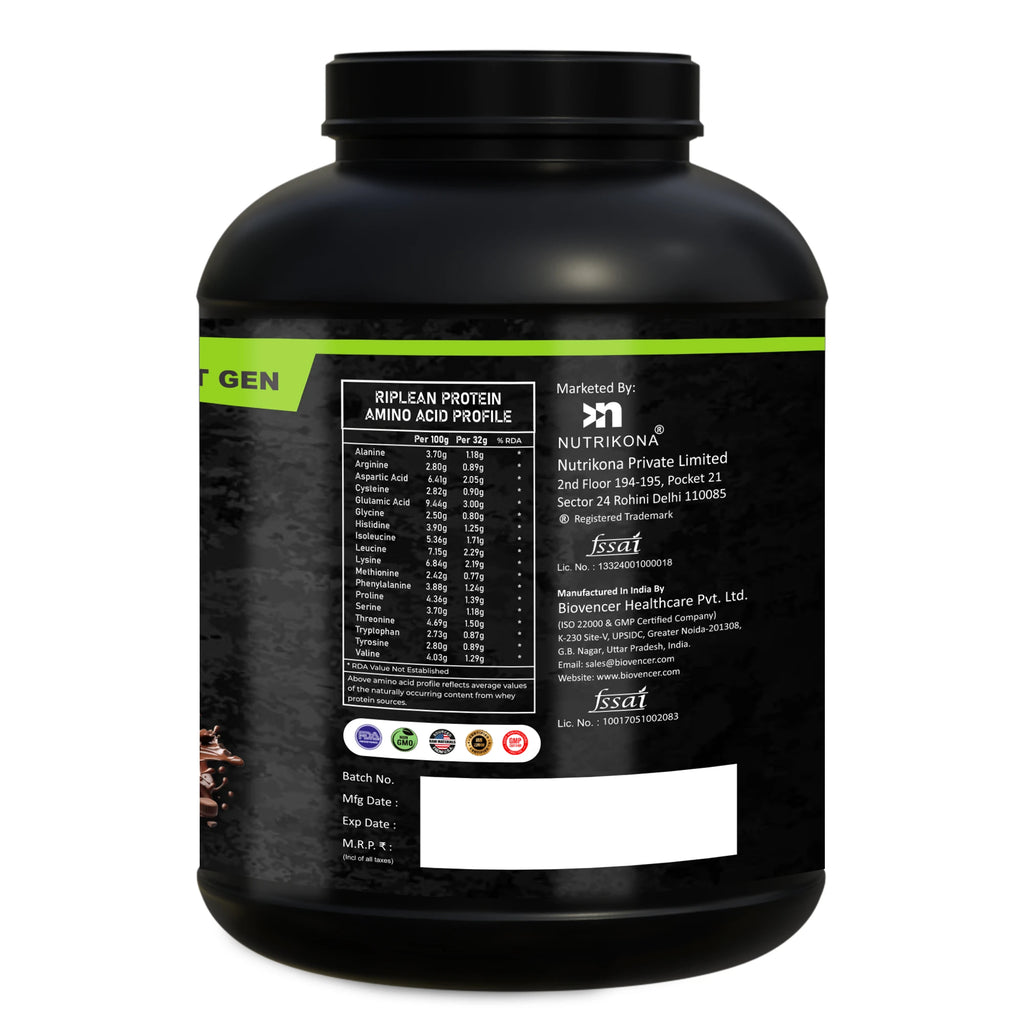 Nutrikona RipLean Ripped Whey Protein | 25g Protein | Grass-Fed Whey | Digestive Enzymes