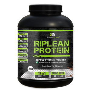 Nutrikona RipLean Ripped Whey Protein | 1 kg | Grass-Fed Whey | Digestive Enzymes |  | 25g Protein
