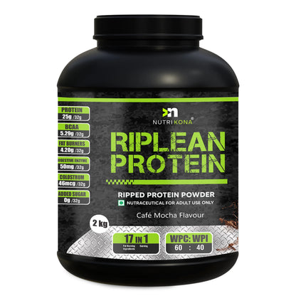 Nutrikona RipLean Ripped Whey Protein | 25g Protein | Grass-Fed Whey | Digestive Enzymes