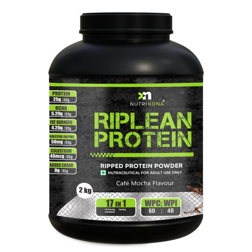 Nutrikona RipLean Ripped Whey Protein | 25g Protein | Grass-Fed Whey | Digestive Enzymes