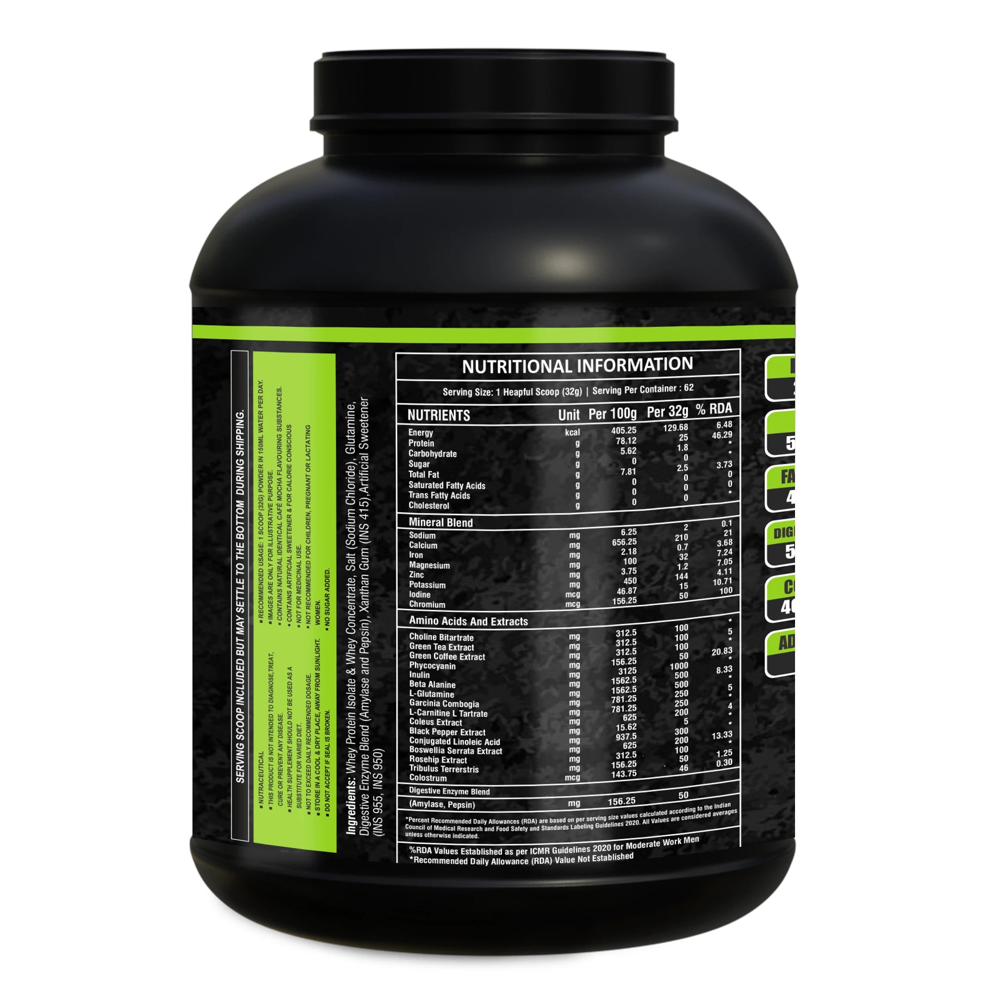 Nutrikona RipLean Ripped Whey Protein | 25g Protein | Grass-Fed Whey | Digestive Enzymes