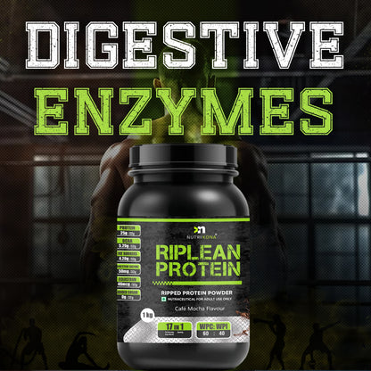 Nutrikona RipLean Ripped Whey Protein | 25g Protein | Grass-Fed Whey | Digestive Enzymes