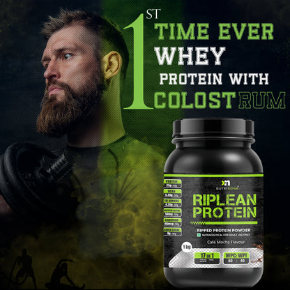 Nutrikona RipLean Ripped Whey Protein | 25g Protein | Grass-Fed Whey | Digestive Enzymes