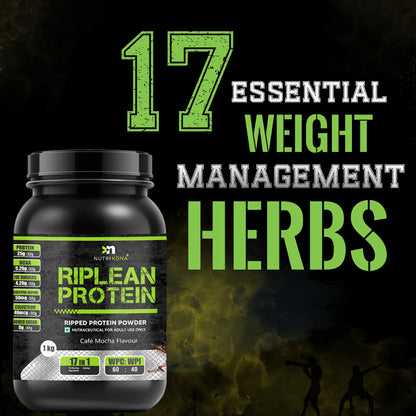 Nutrikona RipLean Ripped Whey Protein | 25g Protein | Grass-Fed Whey | Digestive Enzymes