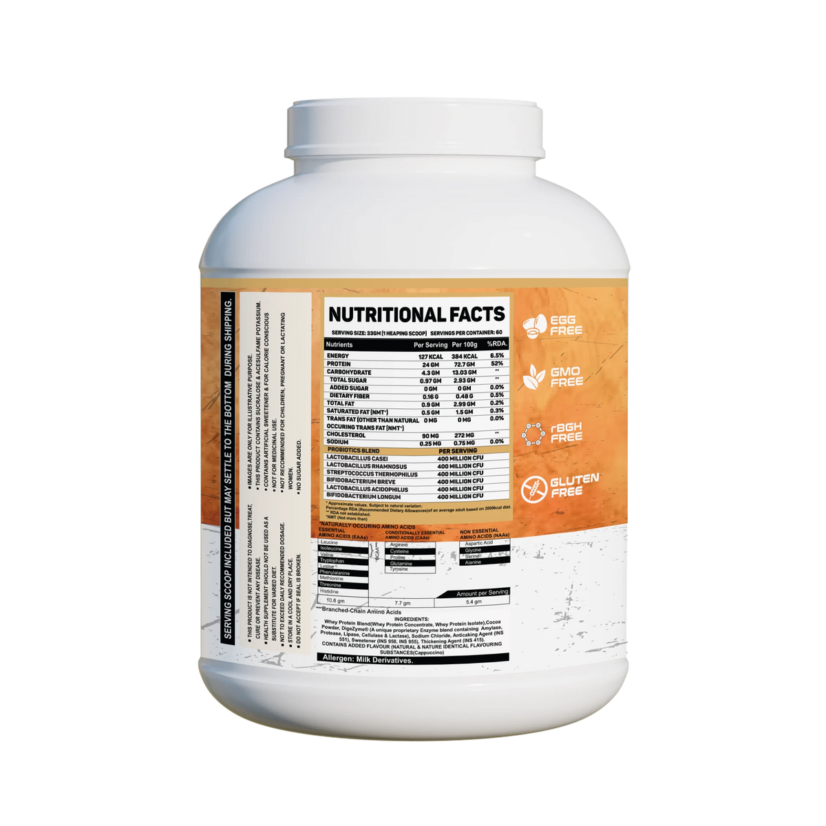 Nutrikona D-Facto Whey Protein | 24g Grass-Fed Whey + Probiotics
