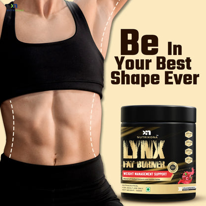 Nutrikona LynX Fat Burner | 25 Active Ingredients | Cranberry Flavor