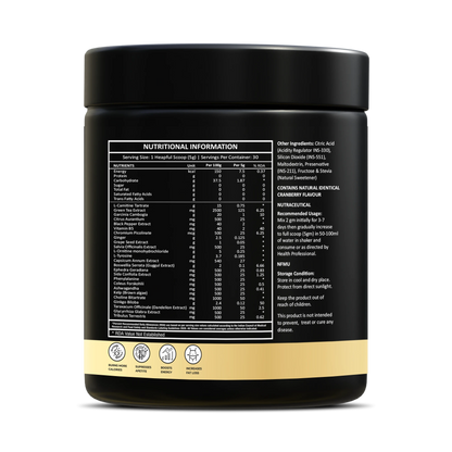 Nutrikona LynX Fat Burner | 25 Active Ingredients | Cranberry Flavor