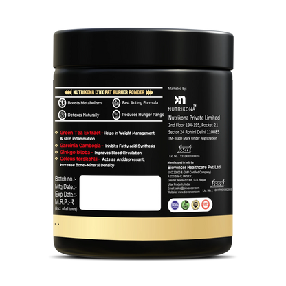 Nutrikona LynX Fat Burner | 25 Active Ingredients | Cranberry Flavor