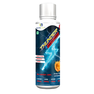 Nutrikona Thunder Liquid Pre-Workout | Instant Energy & Focus | 150mg Caffeine