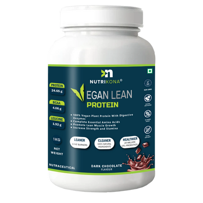 Nutrikona Vegan Lean Protein | Plant-Based Protein with Probiotics & 8 Weight Management Herbs