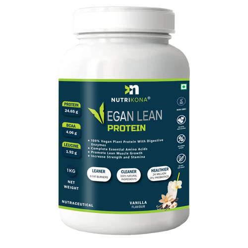 Nutrikona Vegan Lean Protein | Plant-Based Protein with Probiotics & 8 Weight Management Herbs